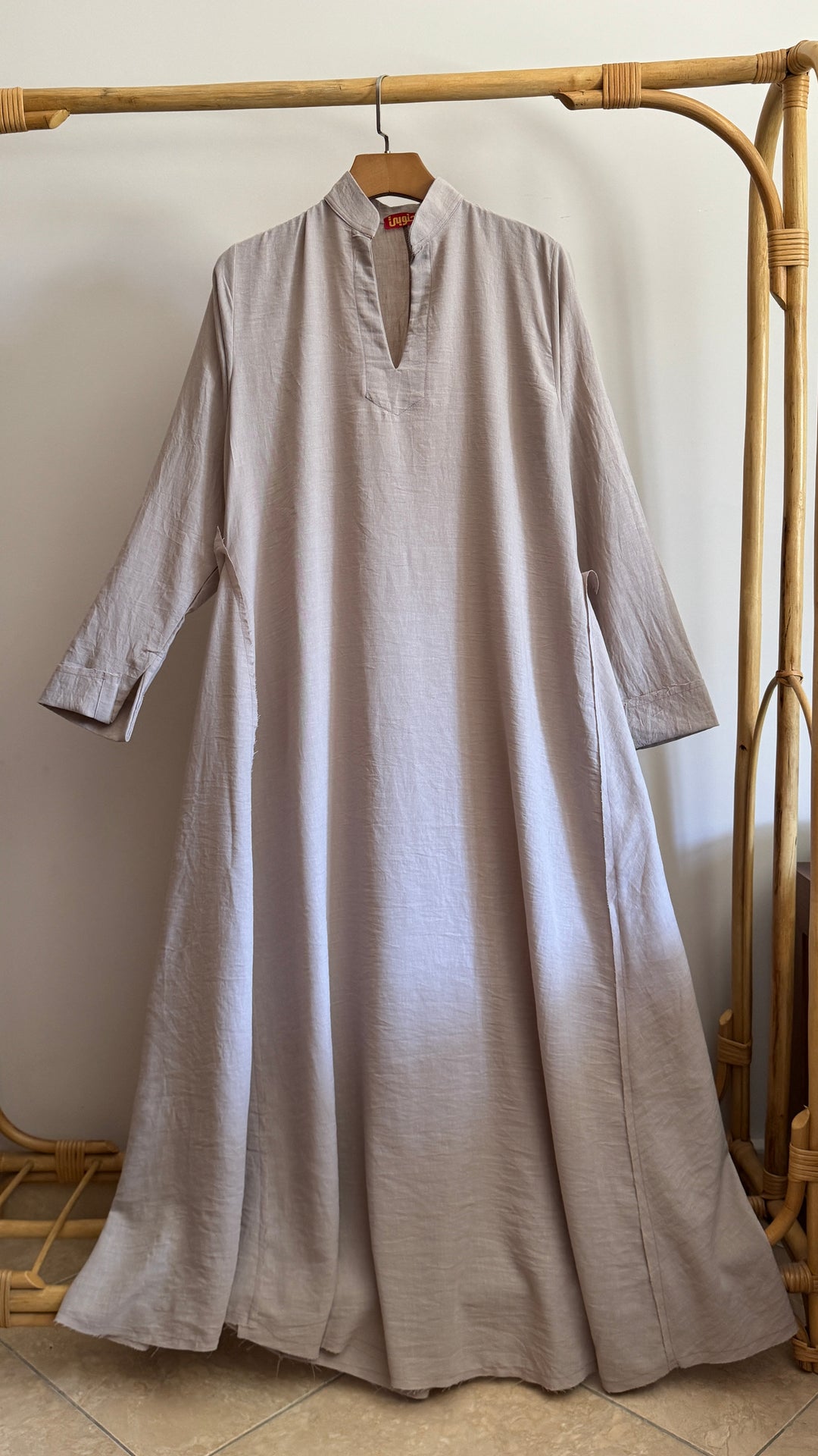 Sand beige Double cloche dress
