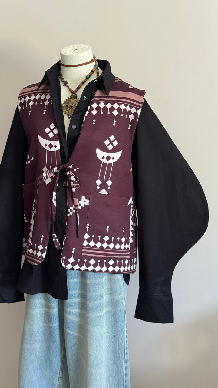 black X Brown Sinai double face vest