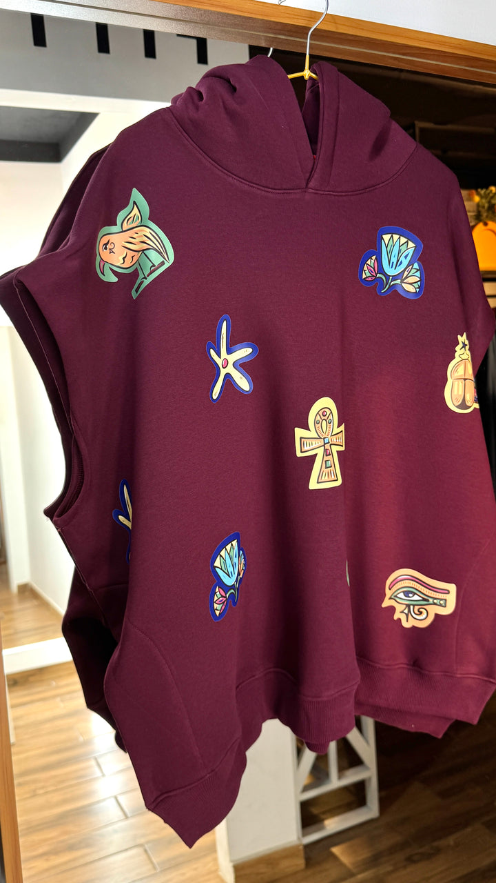 Egyptian icons melton vest