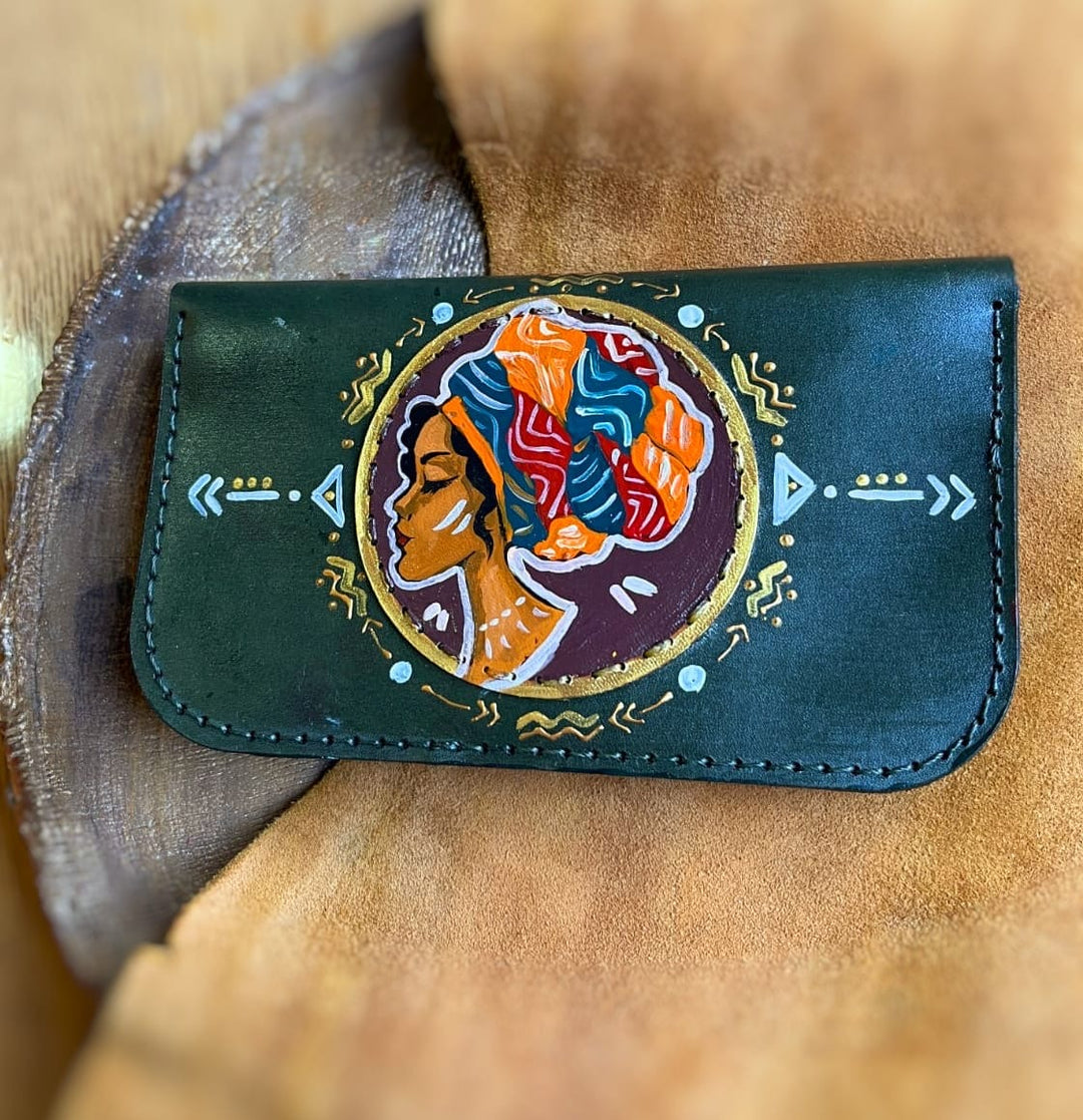 The Afro Big Leather wallet