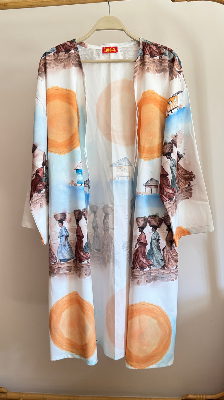 The afro painting cardigan
