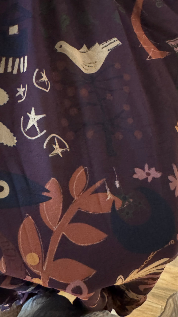 spirit burgundy “defect “chiffon padded skirt