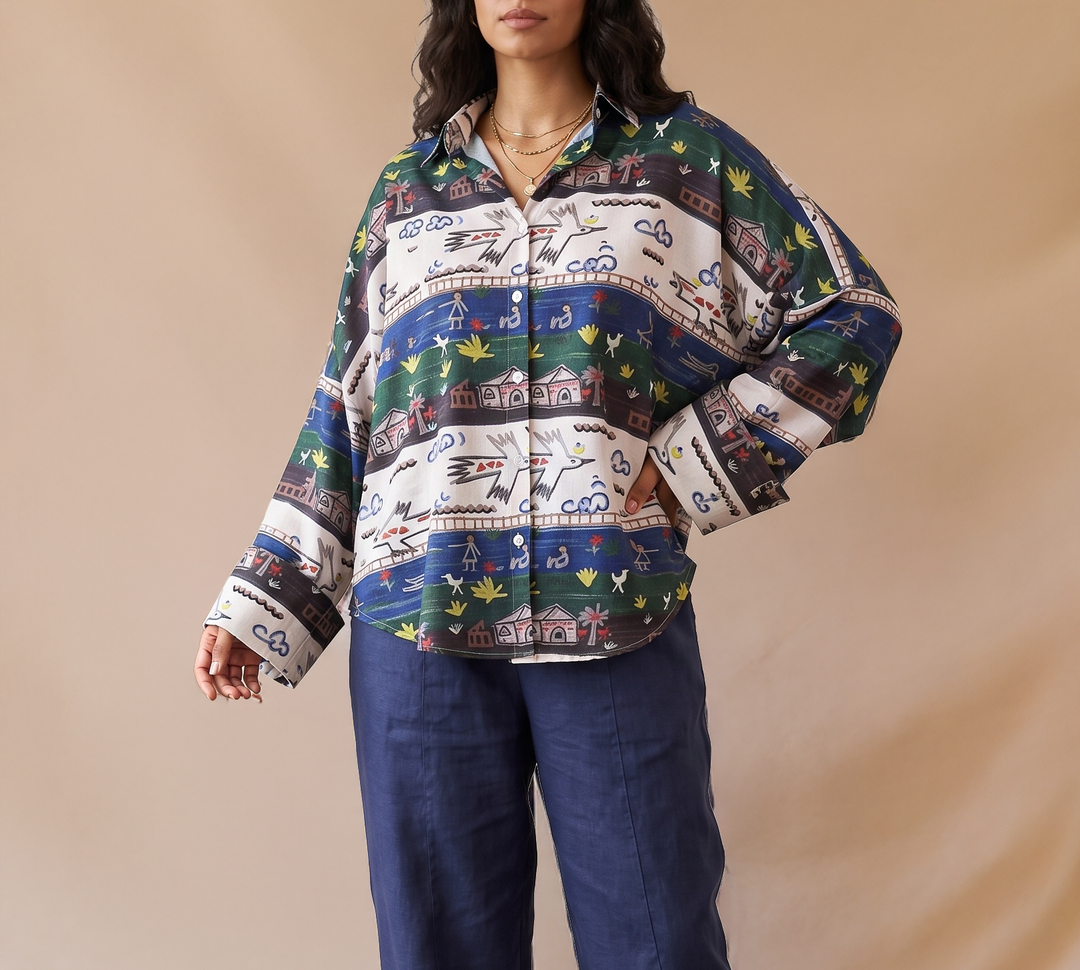 River folk Butterfly shirt