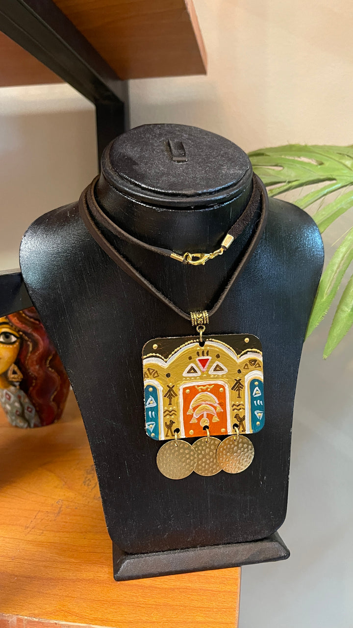 Nubian house necklace