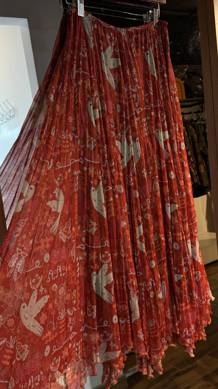 Blush & bloom tulle skirt