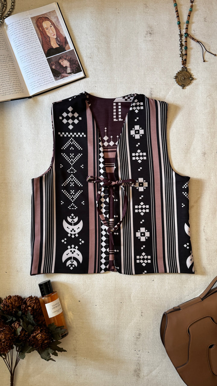 black X Brown Sinai double face vest