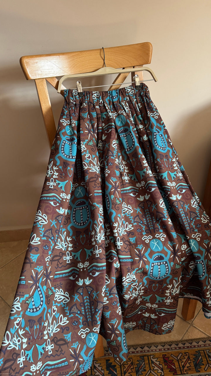 scarb garden puff linen skirt