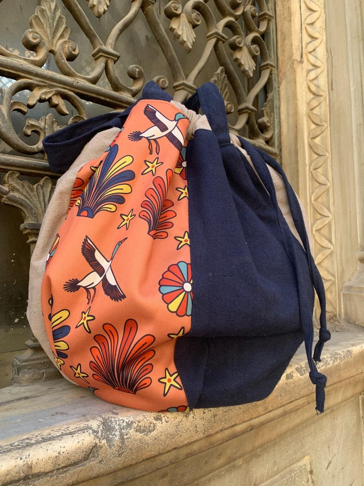 Half pattern Shoulder bag