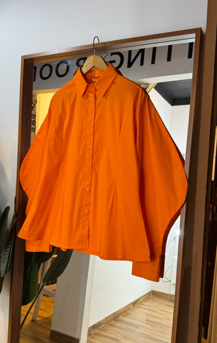 Ballon poplin shirt