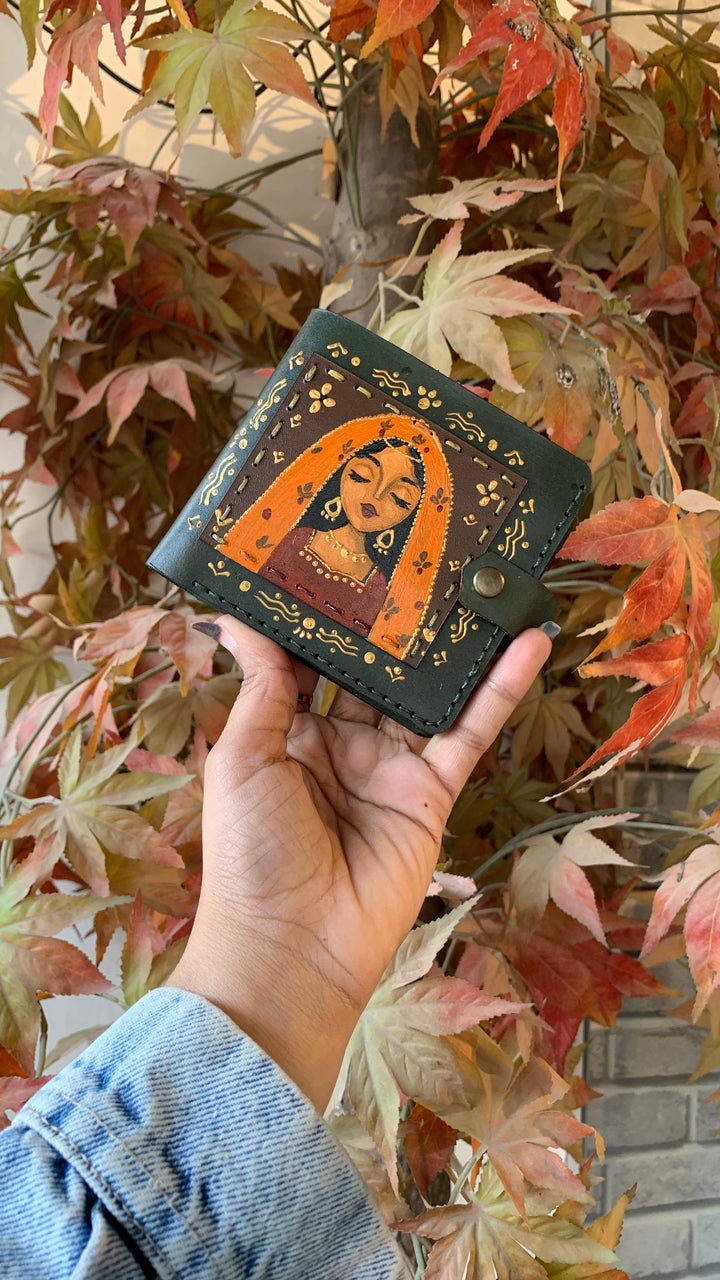 Falahi square Leather wallet