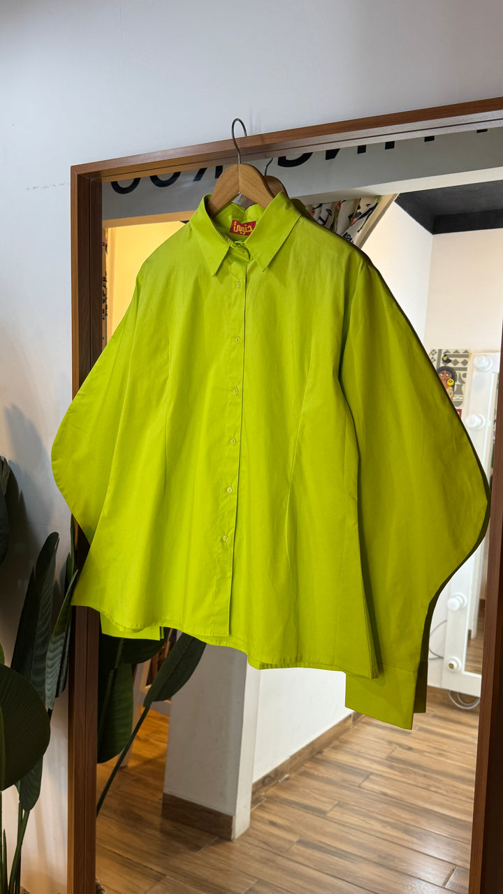 Ballon poplin shirt