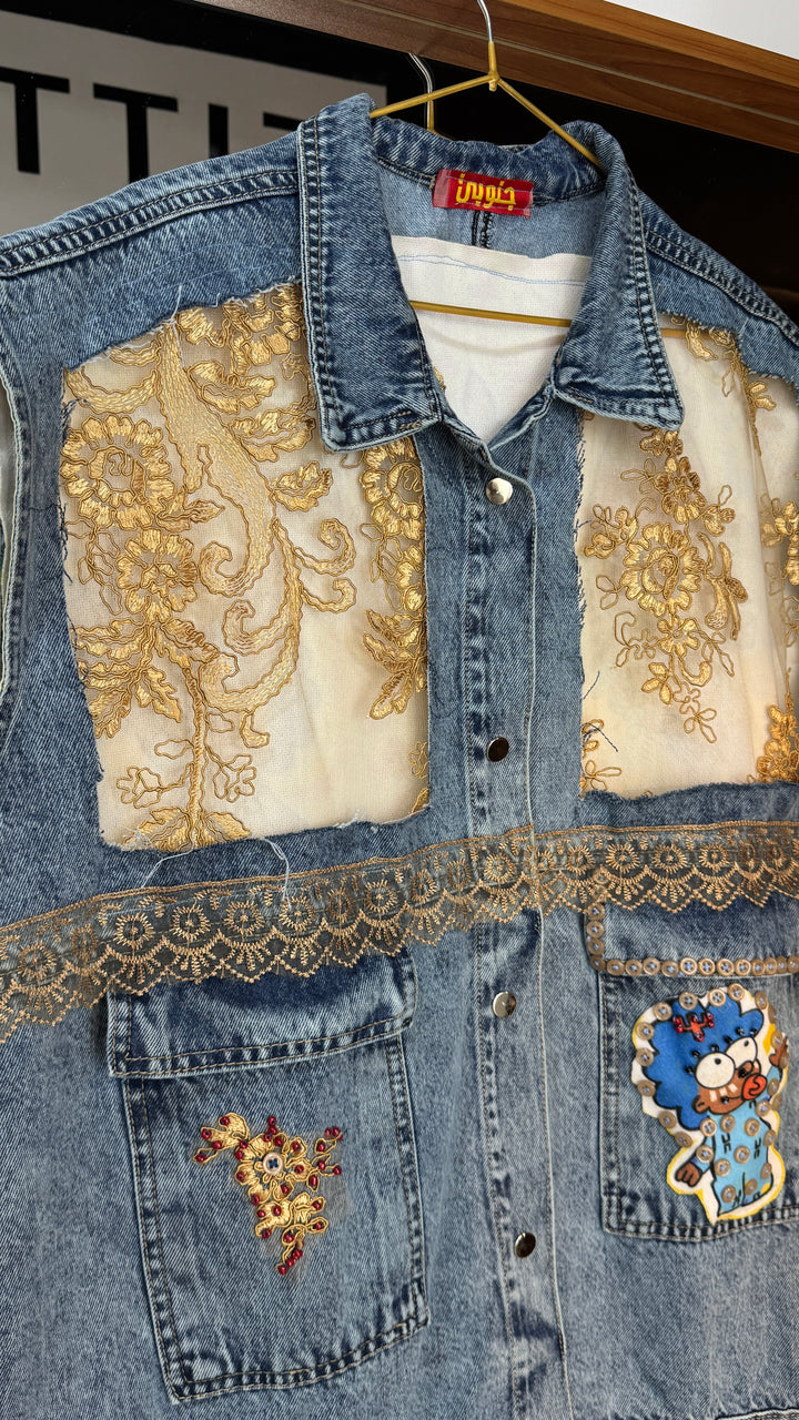 The Simpsons Recycle denim vest