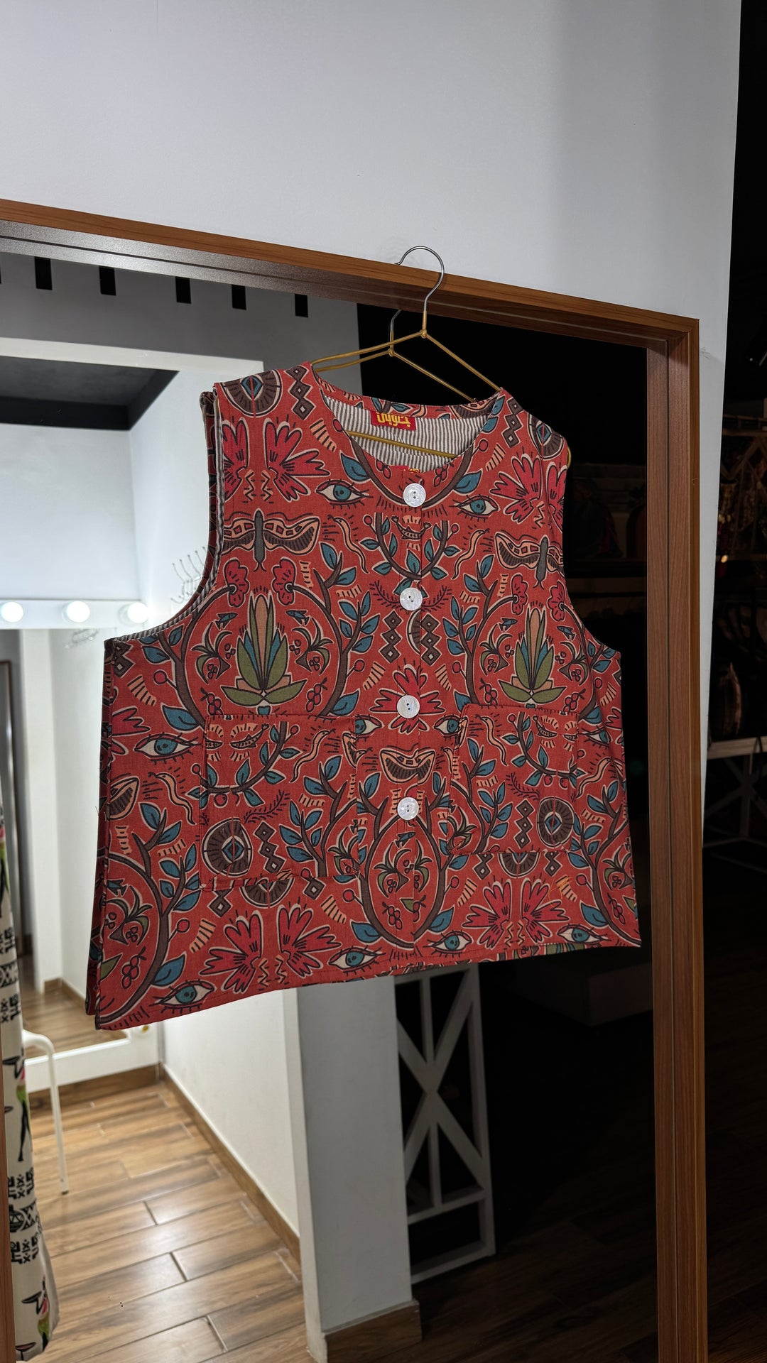 Amber blessing linen vest