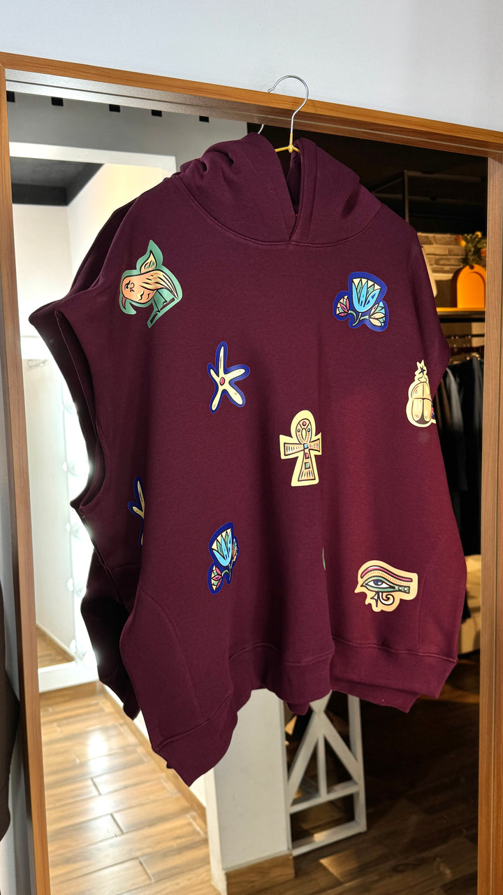 Egyptian icons melton vest