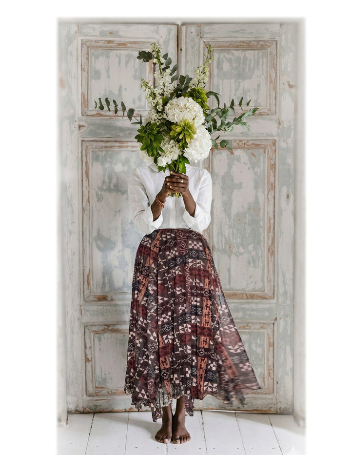 Triple Earth tulle skirt