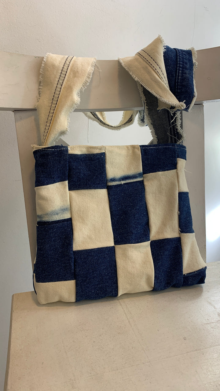 Patches handmade jeans cross bag (DEFACT)