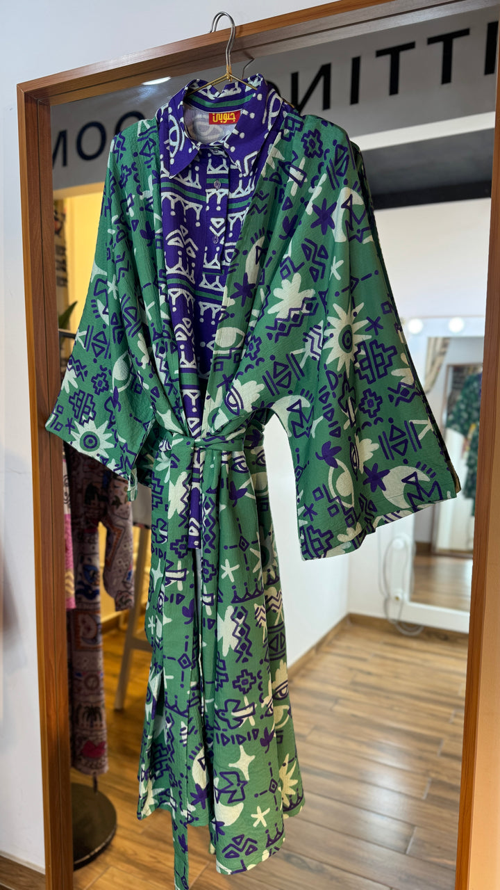 Mystic symbols Vest kimono set