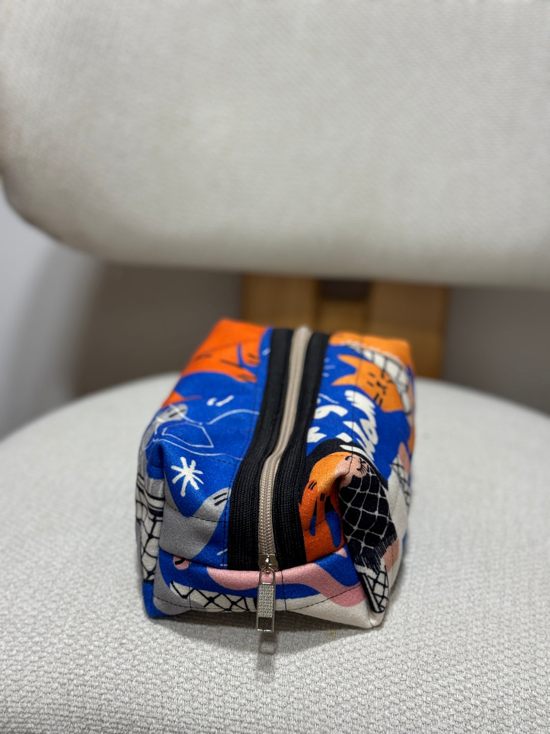 Blue cat Padded pouch