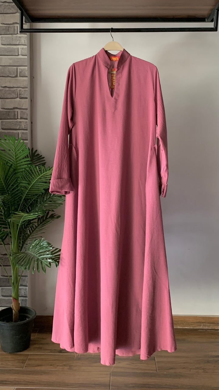 Dusty Mouve Double cloche dress
