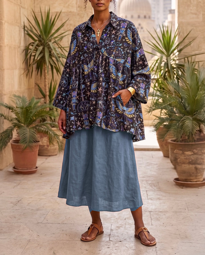 wings of khepri poncho blouse ( pre order )