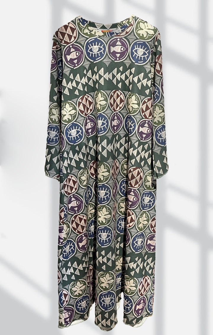 Stitches pattern dress