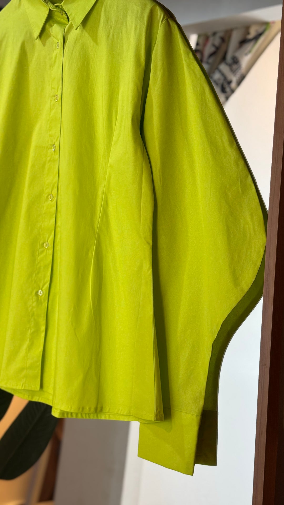 Ballon poplin shirt