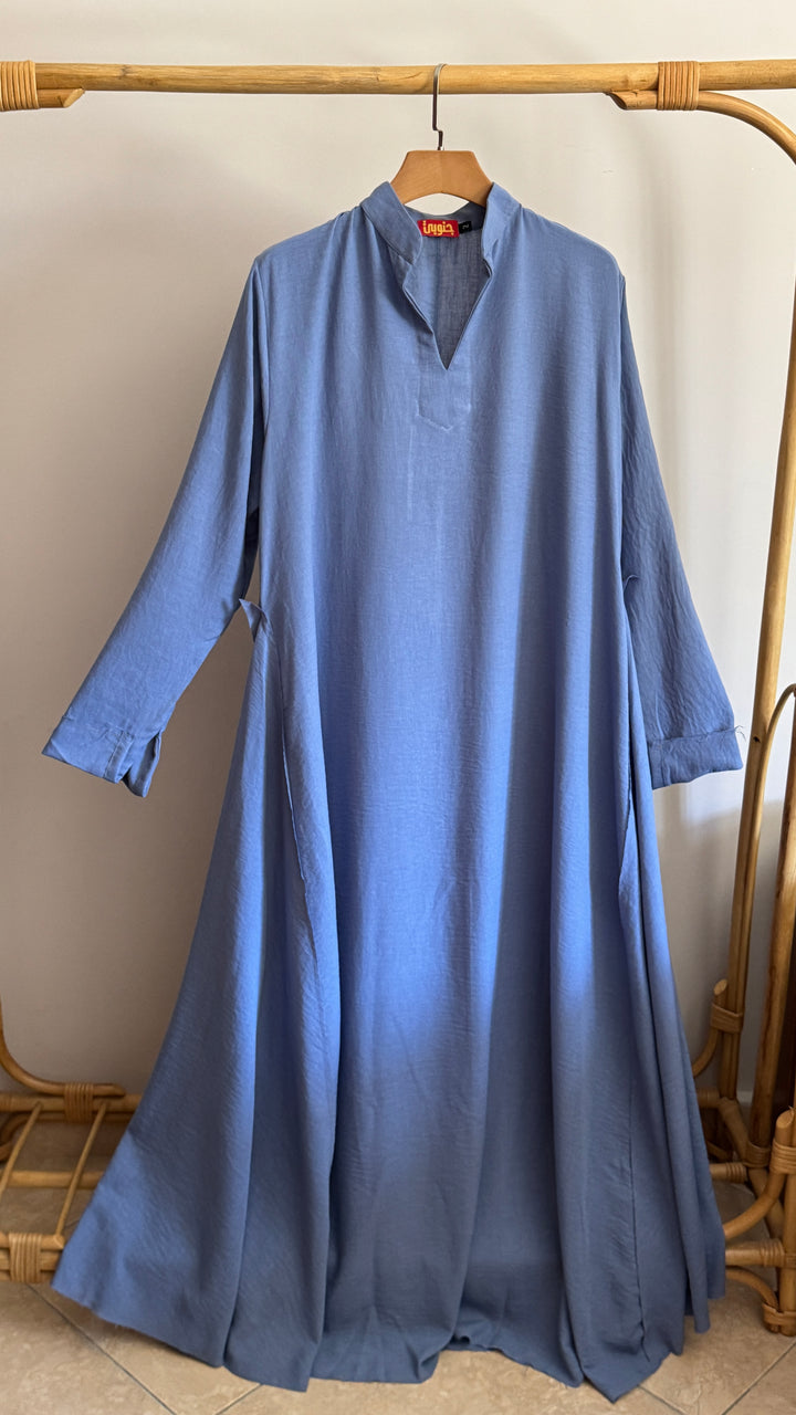 baby blue Double cloche dress