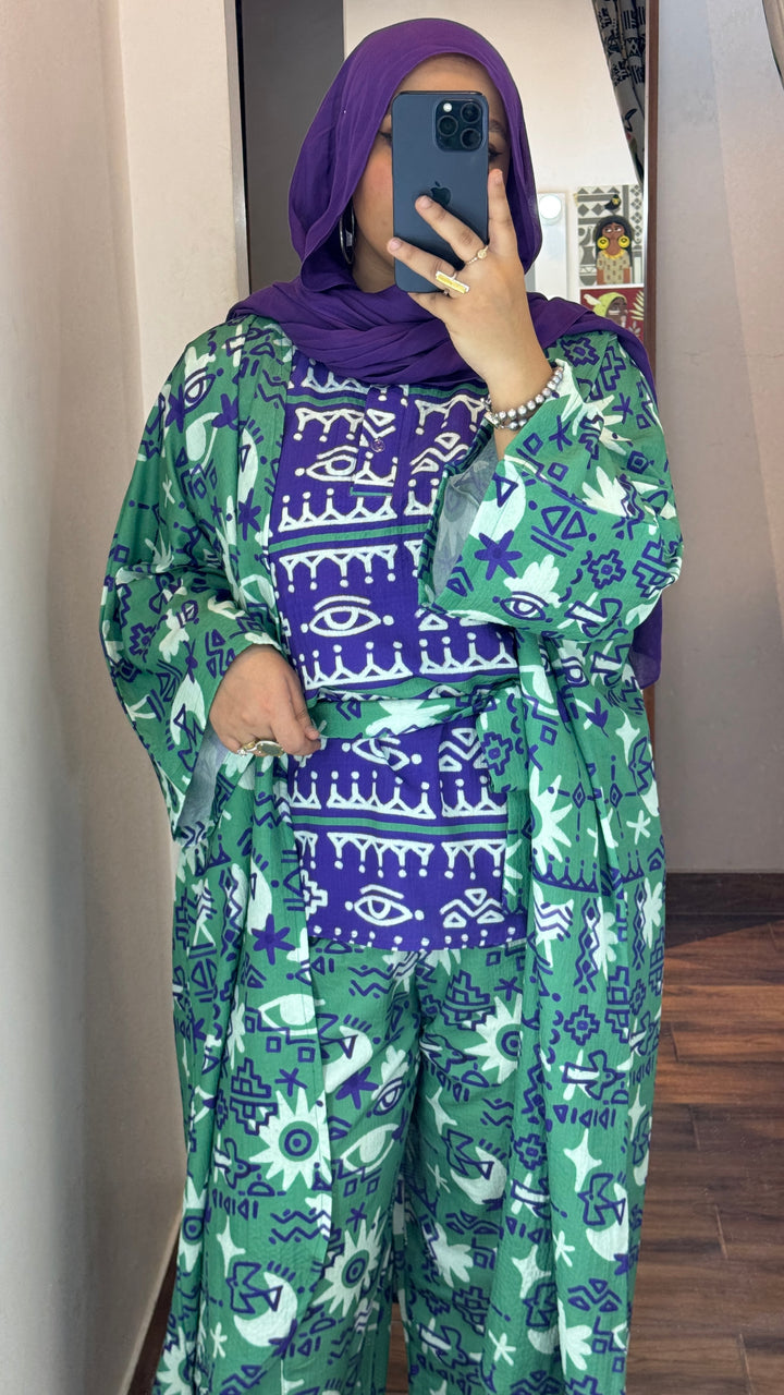 Mystic symbols Vest kimono set