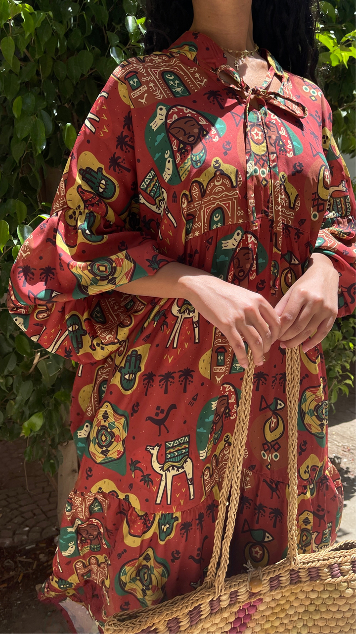 Brown Nubian dress