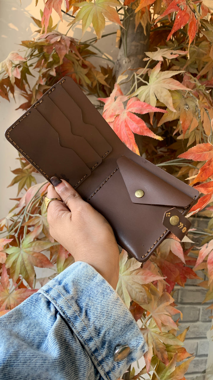 Jamila square Leather wallet