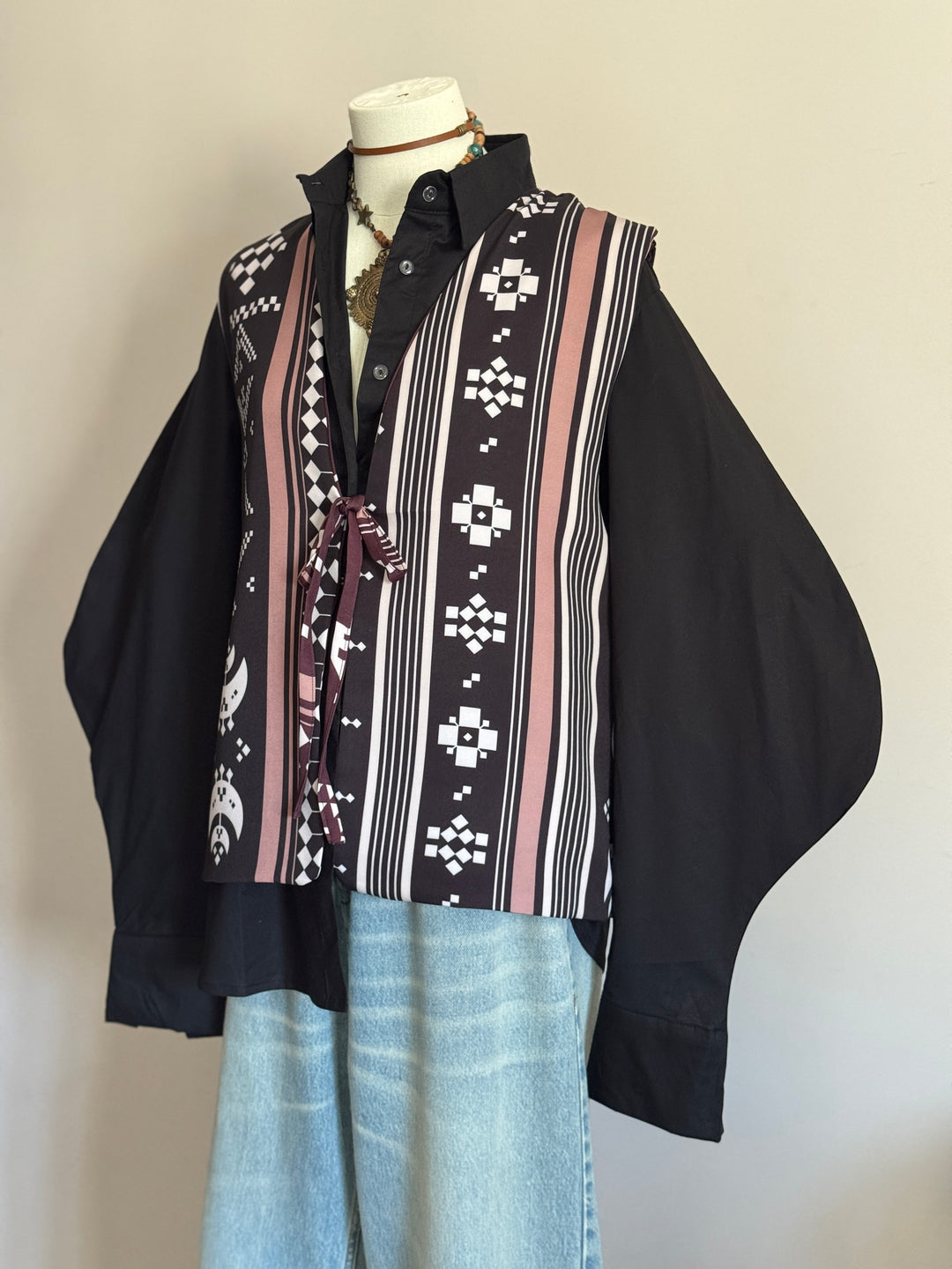 black X Brown Sinai double face vest