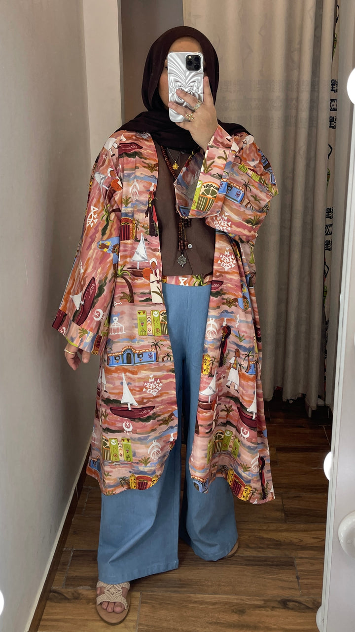 Long cardigan " نوبه "