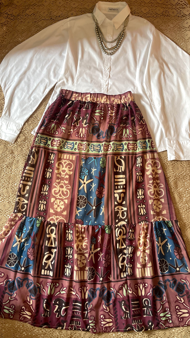 The star faro chiffon skirt
