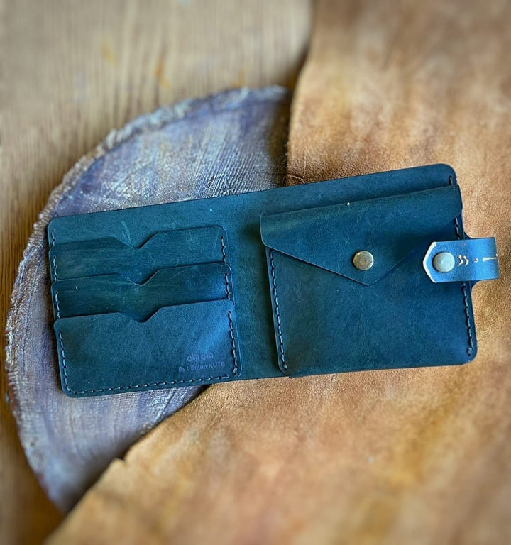 Jamila square Leather wallet