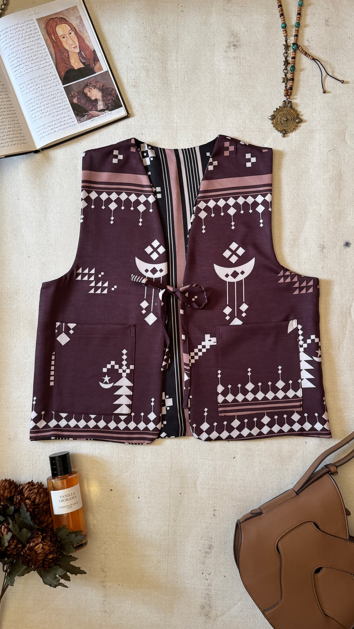 black X Brown Sinai double face vest