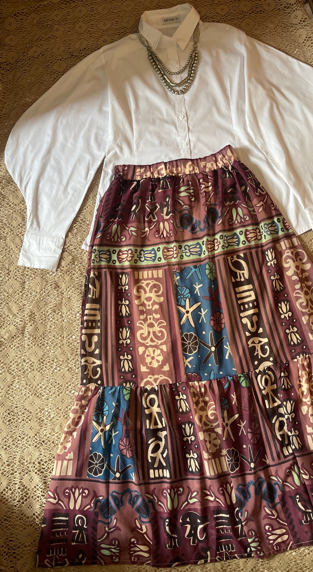 The star faro chiffon skirt