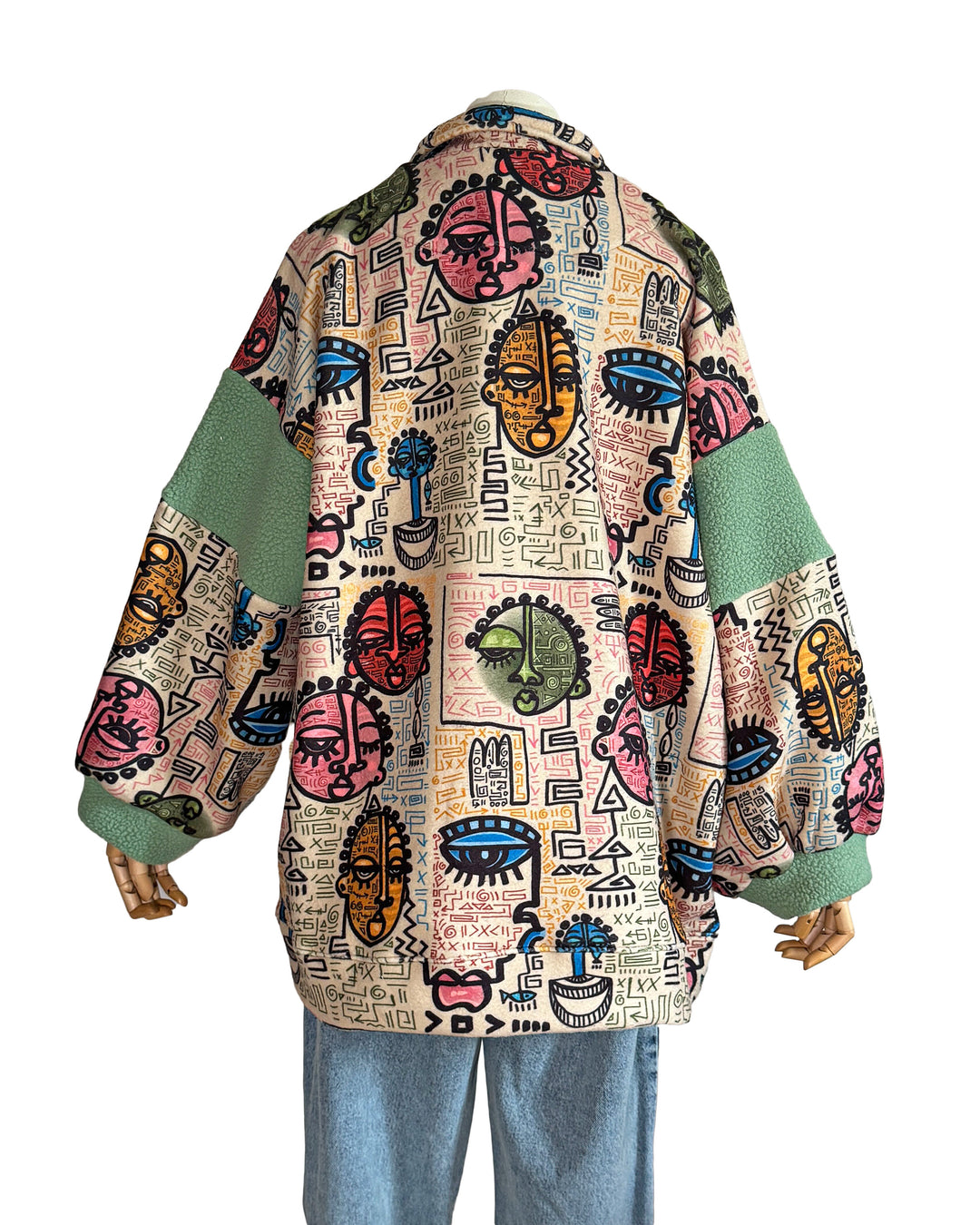 beige faces Teddy Jacket