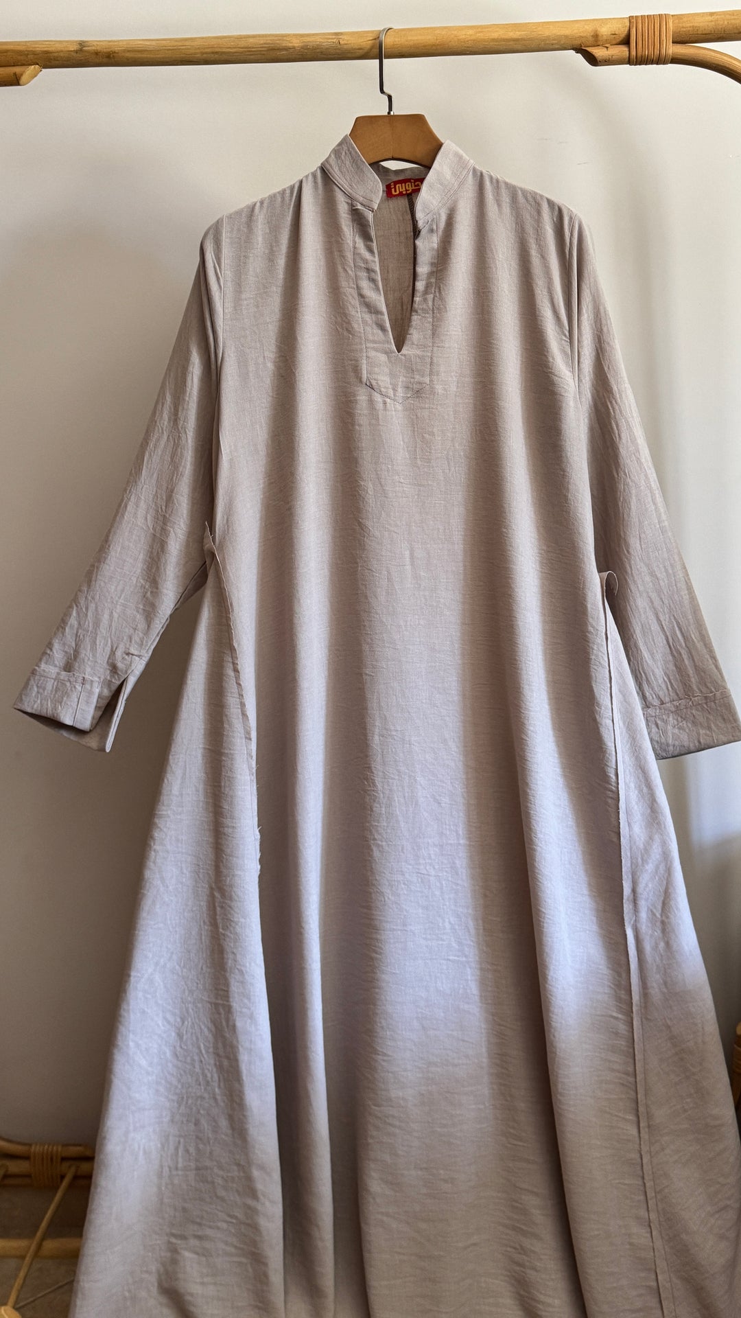 Sand beige Double cloche dress