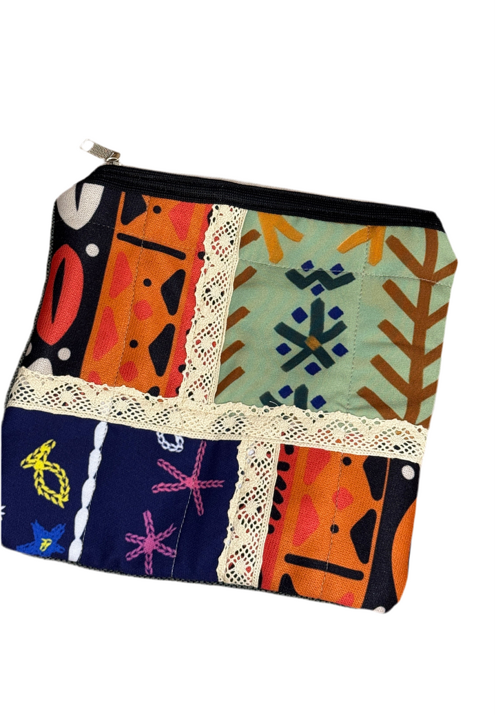 Nature Fusion Patchwork Pouch