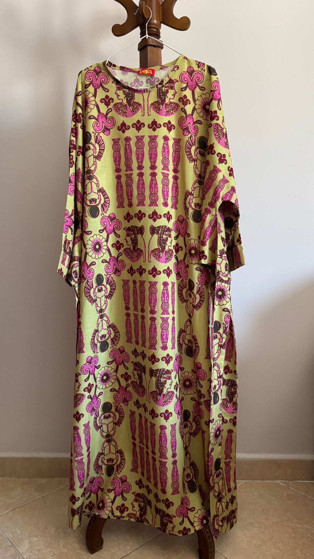 Egyptian pattern rap dress “ defect “