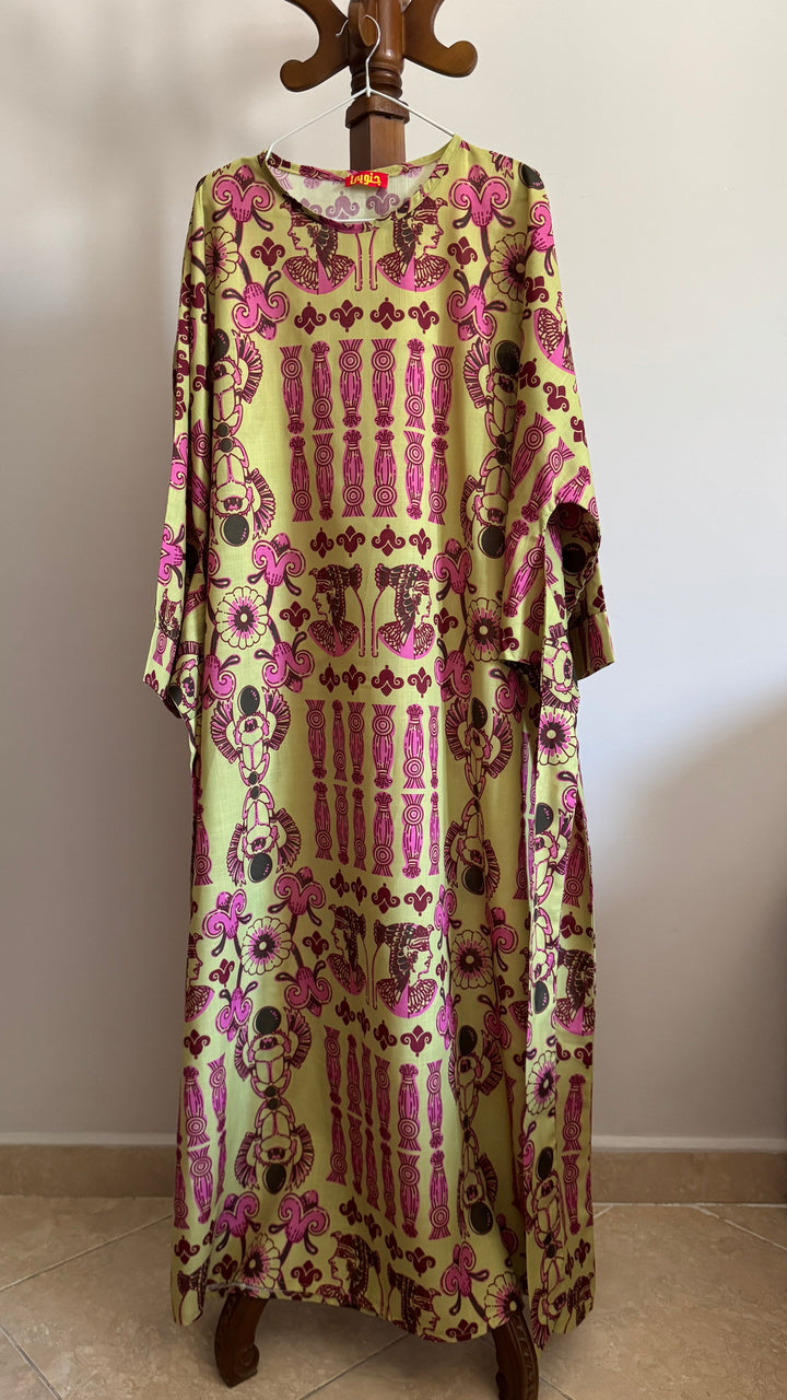 Egyptian pattern rap dress “ defect “