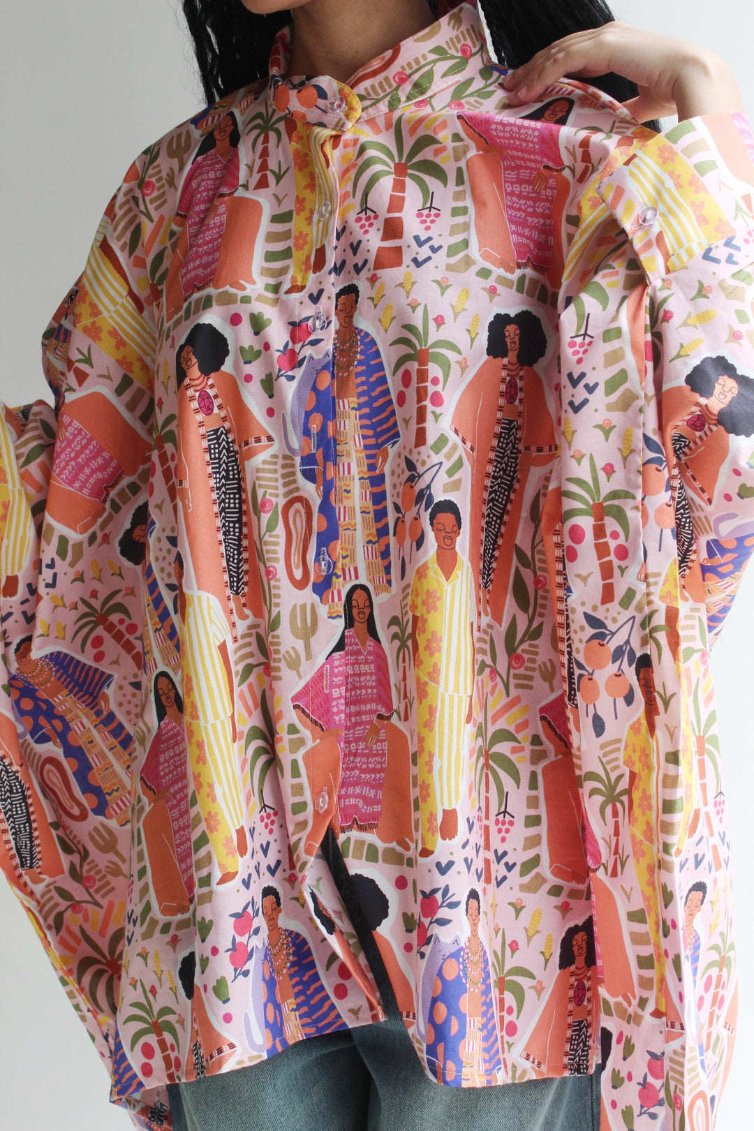 Fashion africa cotton poncho