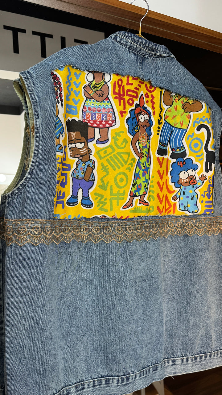 The Simpsons Recycle denim vest