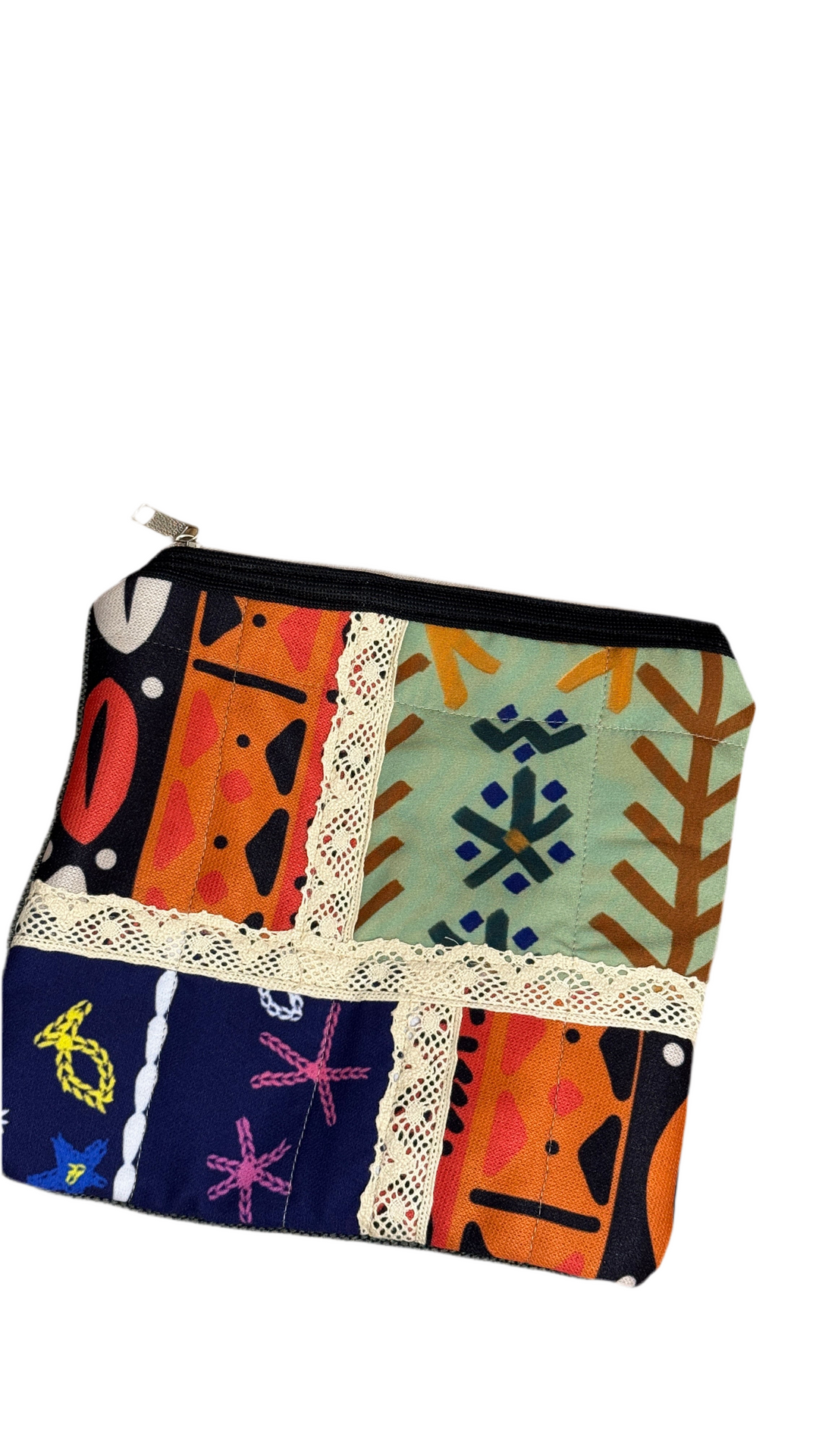 Nature Fusion Patchwork Pouch