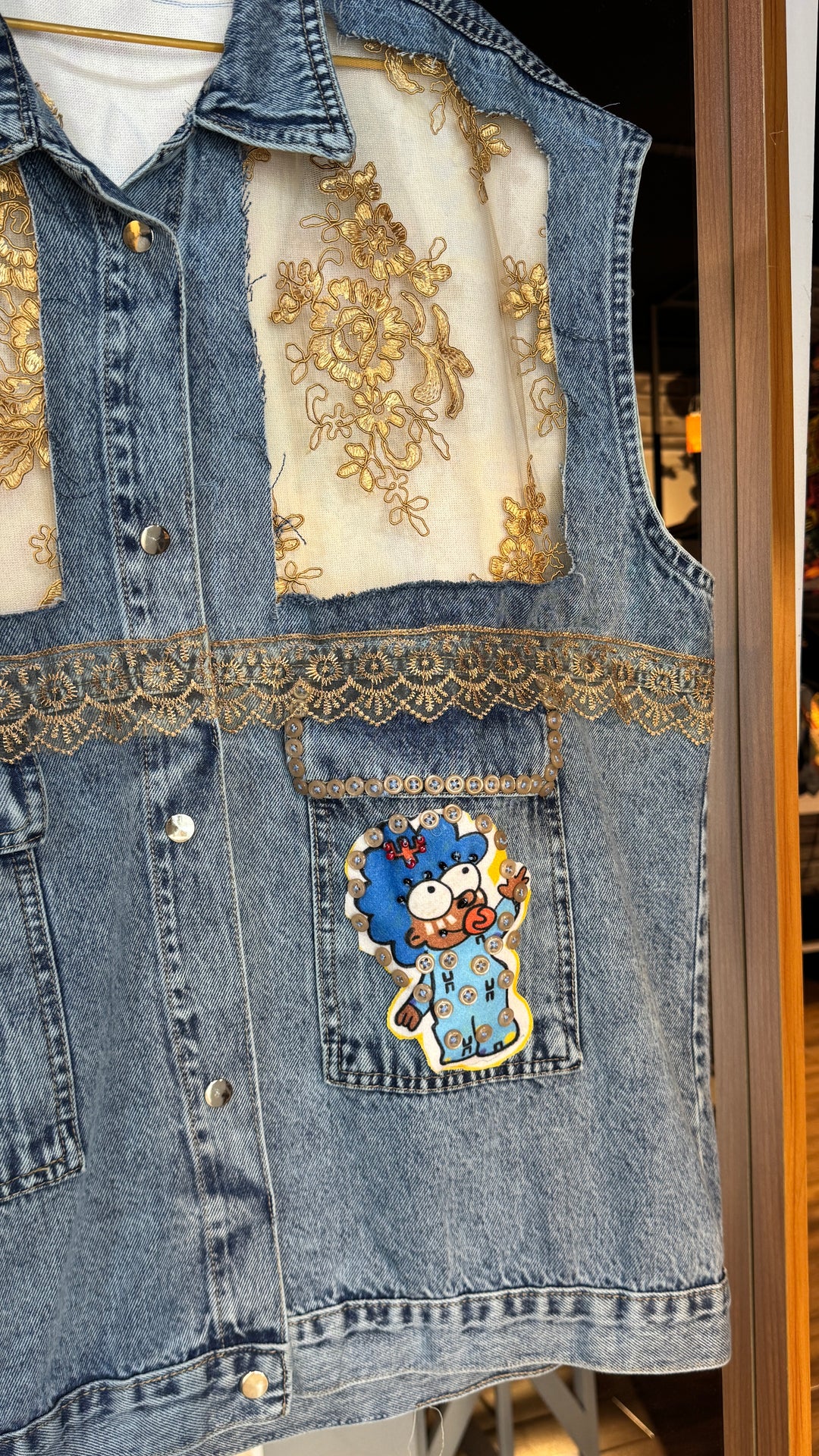 The Simpsons Recycle denim vest