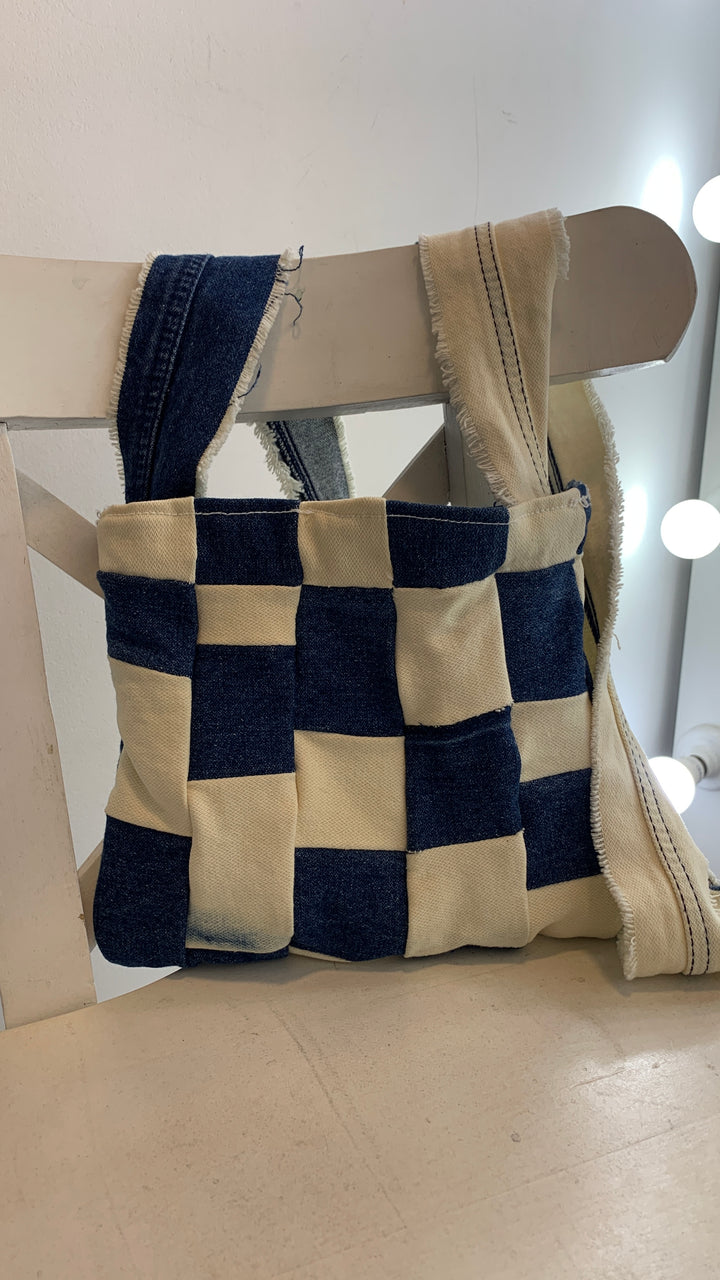 Patches handmade jeans cross bag (DEFACT)