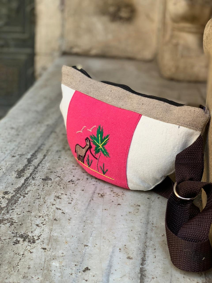 Pink Sinai “D” waist bag