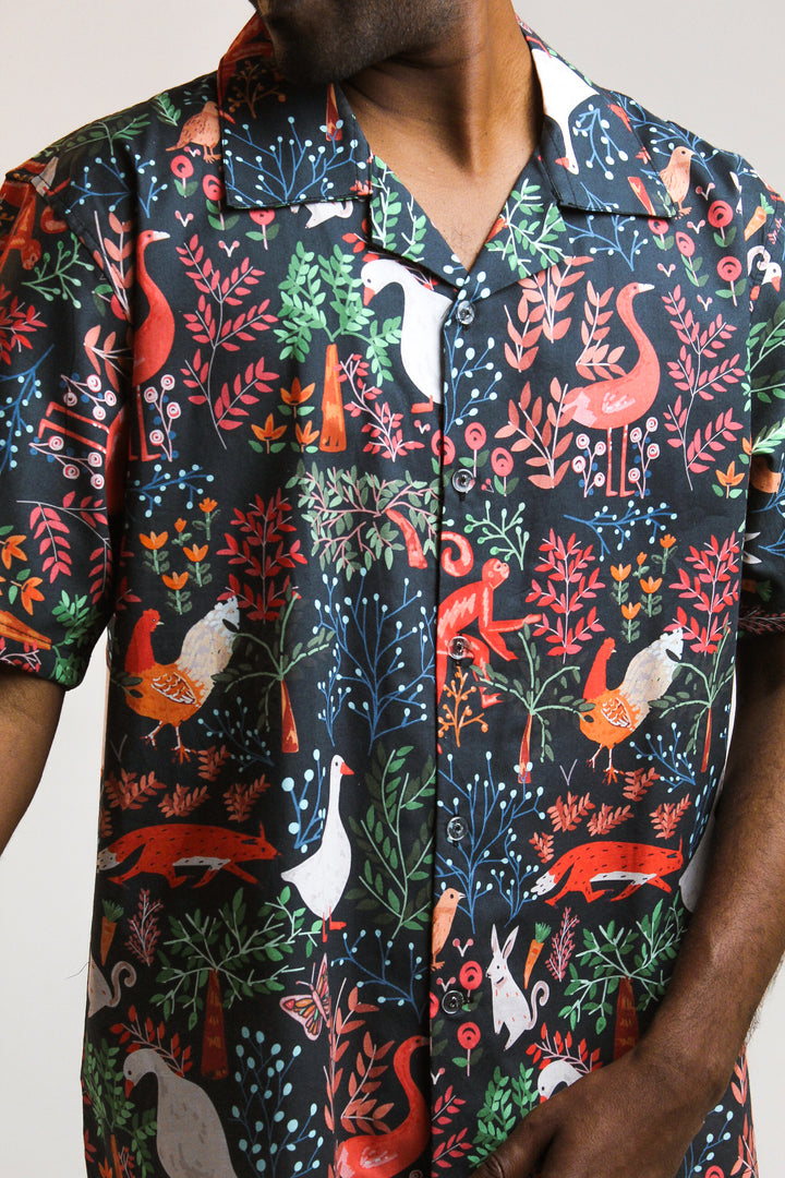 The garden half -Sleeved Shirt