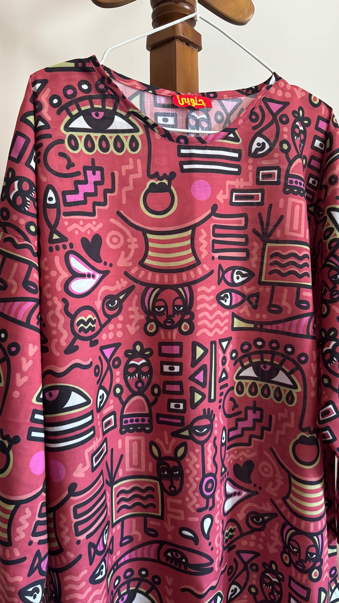 Abstract tunic blouse