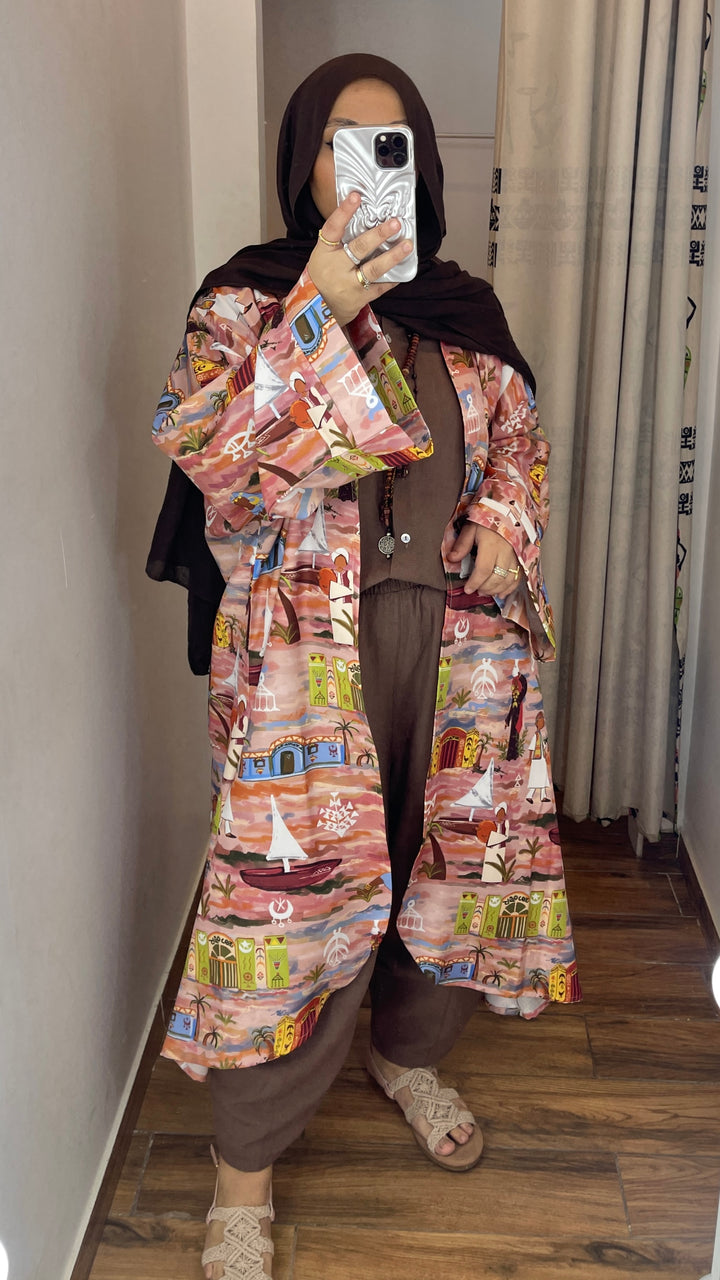 Long cardigan " نوبه "